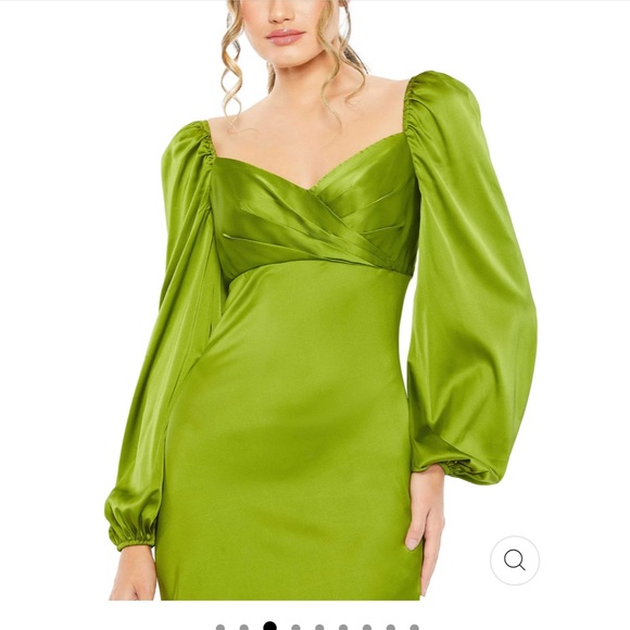 FREE SHIPPING Mac Duggal SWEETHEART NECKLINE PUFF SLEEVE GOWN, 10 - Picture 2 of 7